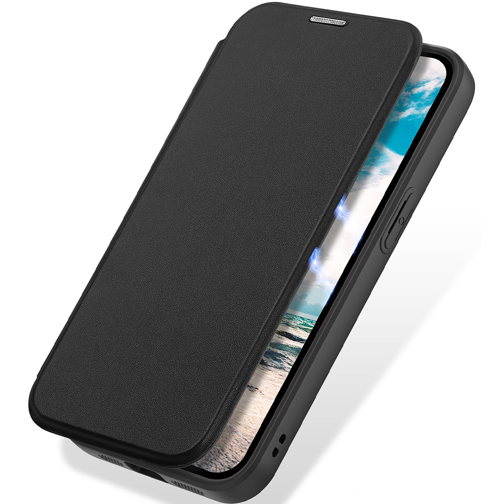 Etui Dux Ducis Skin X Pro Magnetic do iPhone 16e, czarno-przezroczyste